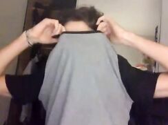 Cute german guy Simon has blue eyes and curly hair