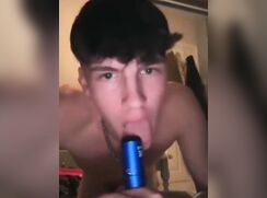 cute str8 lewis boothy learning how suck a dick