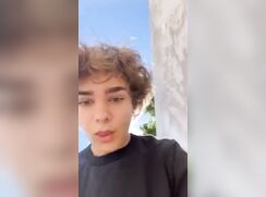 cutie outside and inside jerks off