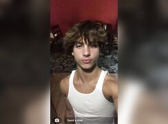 cute beach big cock blonde snapchating wanks off