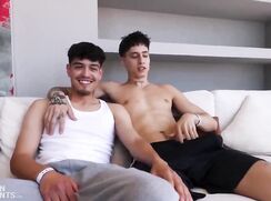 Twink Couple on Sofa Bareback Sex Videos