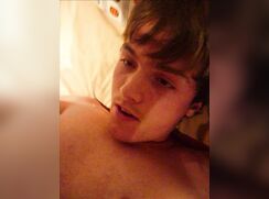 Innocent young twink self facial