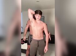 Zack twink athlete and his coach