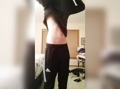 Boy strips for the camera