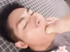Really hard mouth fuck for an asian boy