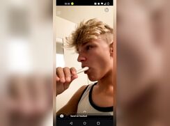 Big dick blonde in bathroom compilation