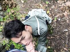 the Asian boy enjoys my seed