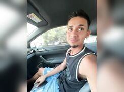 cute teen in the car