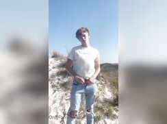 cute cody striping outside