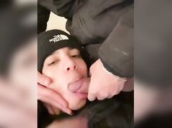 Beautiful Mixed Twink Sucks Friends Cock