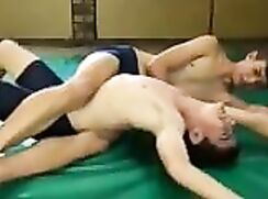 Bad Acting On Display As Twinks Wrestle (no nudity)