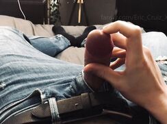Jerking off in Blue Jeans After Unviersity Class (no cum)