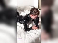 little latex twink get fucked