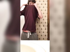 hairy twink undressing