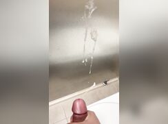 korean boy shoots in stall