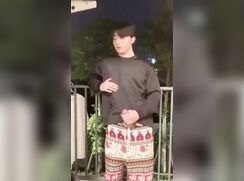 #RE Vids - Cumming on the balcony