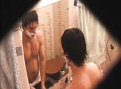 Spycam Catches Jock Big Brother Jerking In Bathroom