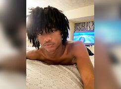 Cute black dude in bed