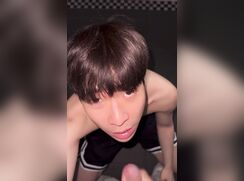 cutest taiwanese twink receives facial in bathroom