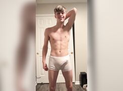 cute chrislong after shower bate
