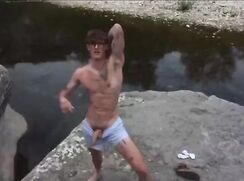 Nude of Swedish girthy cocked cumming