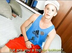 cute columbian twink jerking off