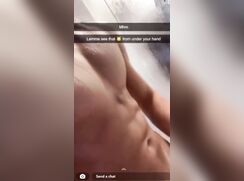 cute blonde cumming on snapchat