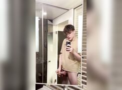 cute french max bathroom jerk