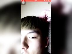 cute chinese boy jerks off on call and cums (pt. 2)
