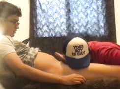 Clip attractive gay stud blows straight hot body to cum shot - 11-24-25