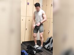 Locker Room Spycam Catches Hung Uncut Soft Cock Jock