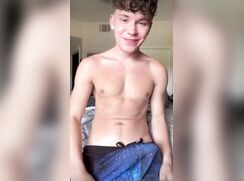 Silas Brooks jerks off in bed