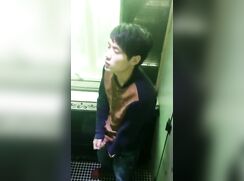 desperate chinese boy spied on jerking off
