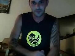 2 guys with big dicks both cum with sound