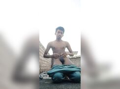 Exposed slut on the roof