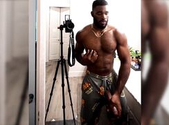 Marshall cums with his giant cock