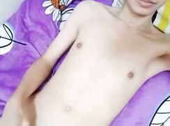 Enjoyable masturbation with delicious cum