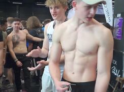 Young Smooth Straight Gymnast