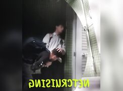 teen cruising public toilet