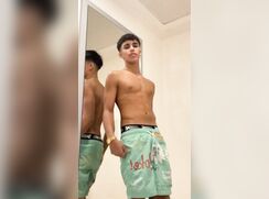 Beautiful twink in his AE boxers waistband (no nudity)