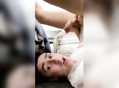 Hung Uncut Straight Lad Self Facial