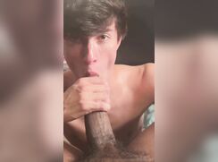 Twink plays with his BBC friend