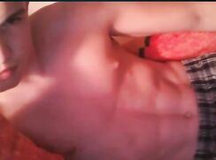 Swiss guy Michael is chilling in the bed