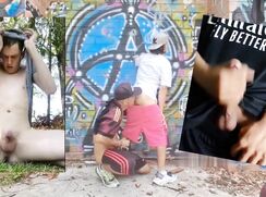 Soccer boys show how horny they are playing in and without shorts in the great outdoo