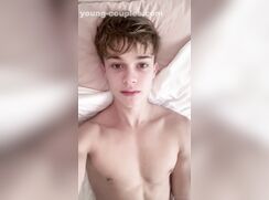 Influencer dude rides rainbow dildo