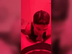 Slut from Amsterdam is sucking a big uncut dick