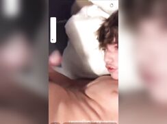 Hot twink gives himself a facial