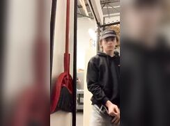 Starbucks Twink Jerks Off In Store