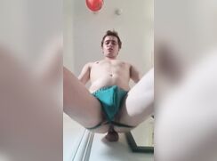 Twink riding dildo 1
