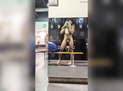 Showing Off In Locker Room